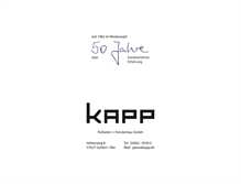 Tablet Screenshot of kapp.de